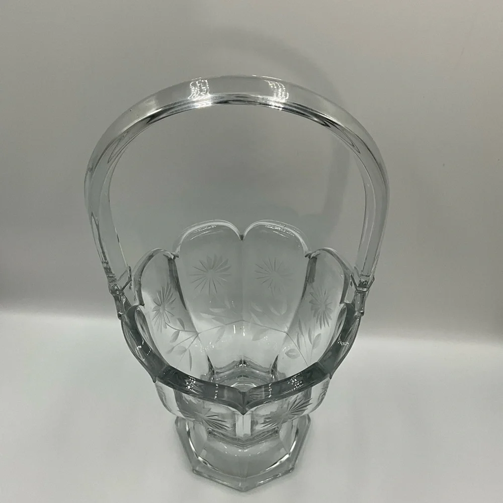 Antique Heisey Glass Basket from the Colonial Line #459 Produced 1915-1933